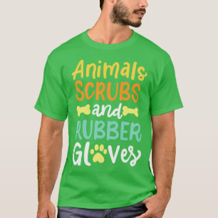 Tierkörper und Gummihandschuhe Tierärzte T-Shirt