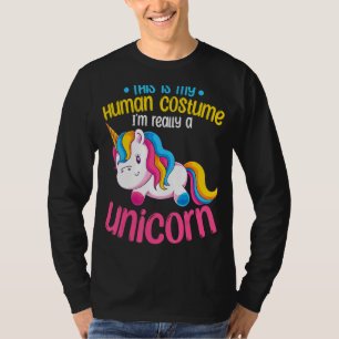 Tierkostüm Party Magische Kreatur Einhorn T-Shirt