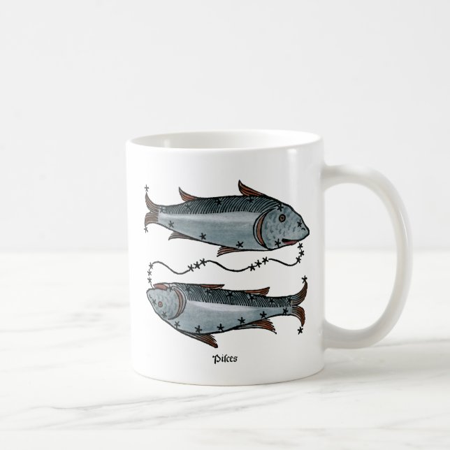 Tierkreis: Fische in der Farbe Tasse (Rechts)