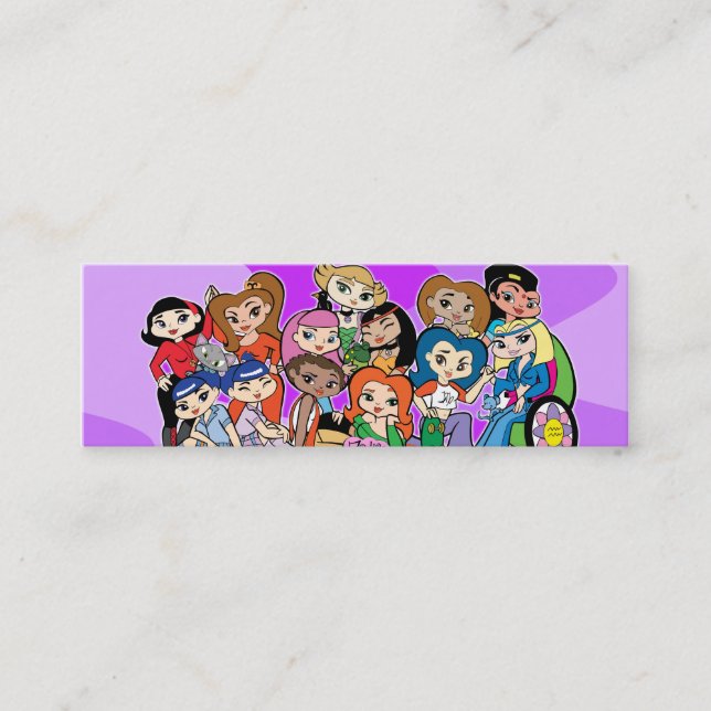 Tierkreis Girlz Gruppen-Visitenkarte Mini Visitenkarte (Vorderseite)