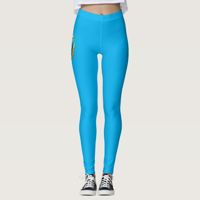 Tierkreis-Krebsillustration Leggings (Vorderseite)