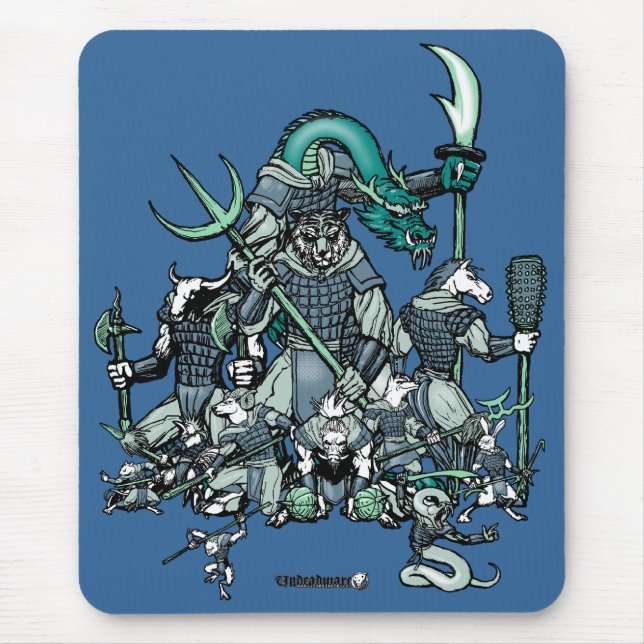 Tierkreis-Krieger Mousepad (Vorne)