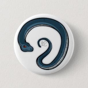 Tierkreis-Schlangen-Abzeichen Button