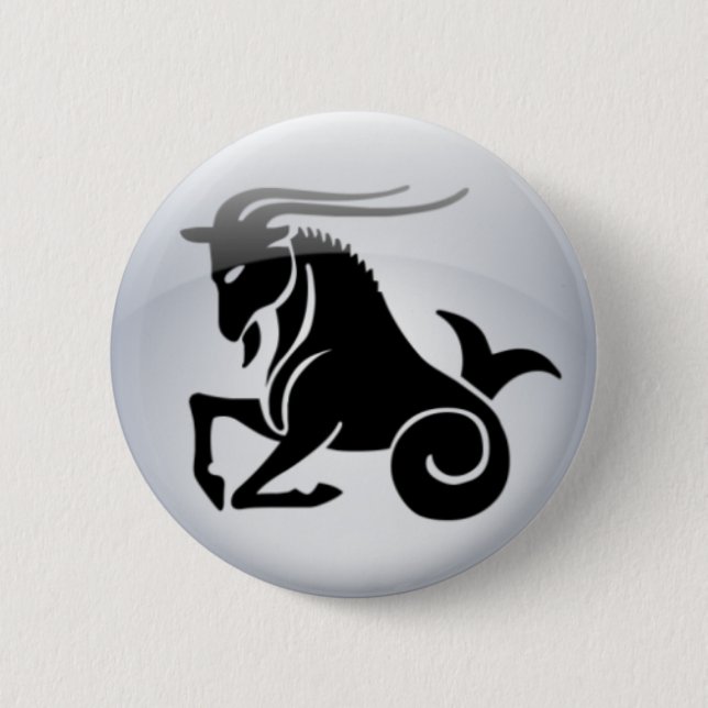 Tierkreis-Steinbock Button (Vorderseite)