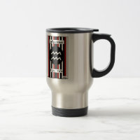 Tierkreis-Streifen-Tasse - Wassermann