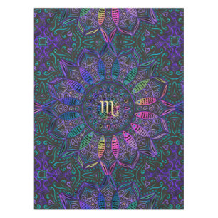 Tierkreis-Zeichen-Skorpions-Mandala Tischdecke