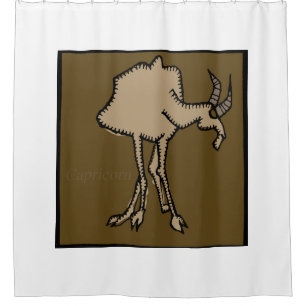 Tierkreis-Zeichen-Steinbock-Duschvorhang Duschvorhang