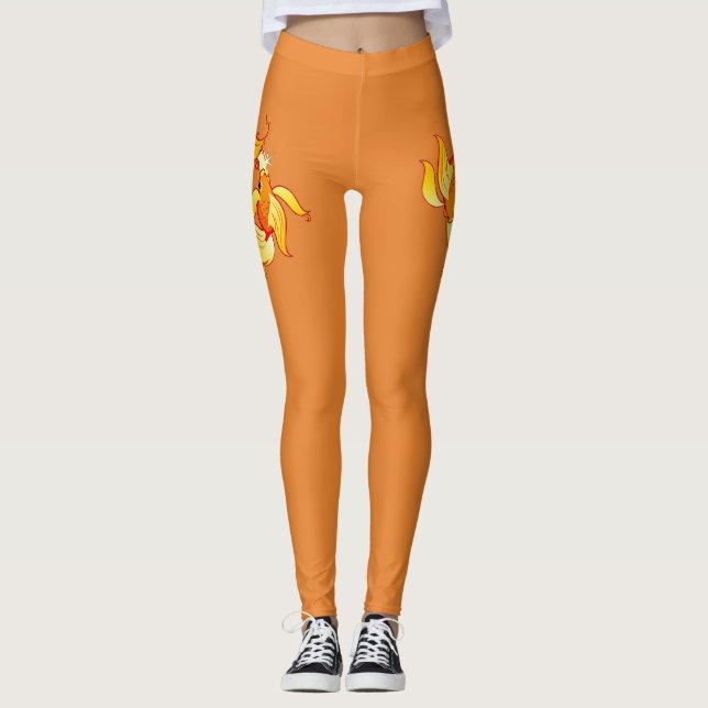 Tierkreiszeichen Fische Leggings (Vorderseite)