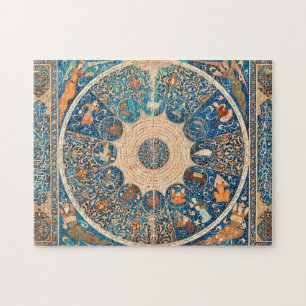 Tierkreiszeichen Vintage Himmels Karte Puzzle