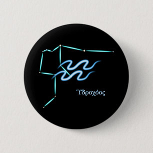 Tierkreiszeichen Wassermann-Taste Button