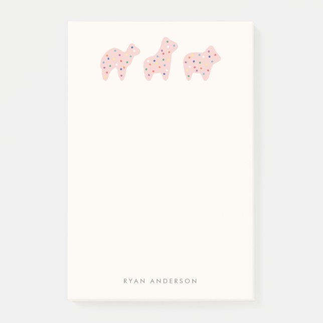 Tierkrümelparade Kid's Post-it - Erdbeere Post-it Klebezettel (Vorderseite)