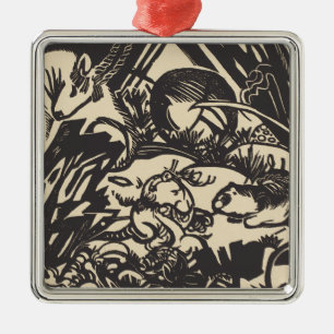 Tierlegende Tierlegende Franz Marcs Ornament Aus Metall
