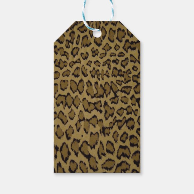 TIERLEOPARDRUCK GESCHENKANHÄNGER (Vorderseite)