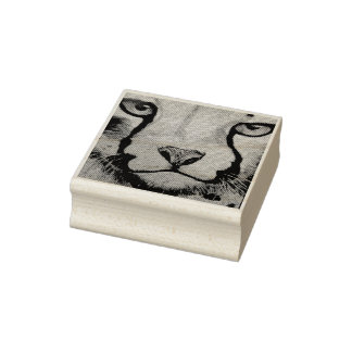 Tierliebhaber Big Cat Gummistempel