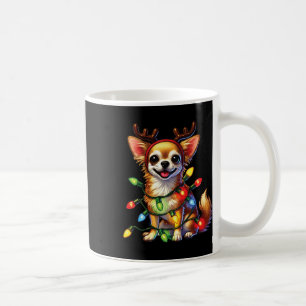Tierliebhaber Chihuahua Hunde Reindeer Christma Kaffeetasse