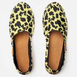 Tierliebhaber Faux Leopard Schwarz Druck auf GELB