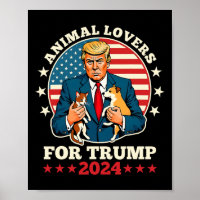 Tierliebhaber für Trump-Kampagne 2024 für Katzen u