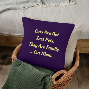 Tierliebhaber Individuelle süße Katzenbotschaft au Kissen