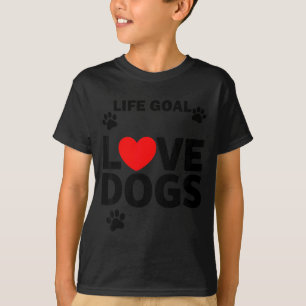 Tierliebhaber Lebensziel Hunde lieben süße Hündche T-Shirt