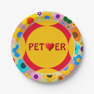 Tierliebhaber-Papierteller Pappteller