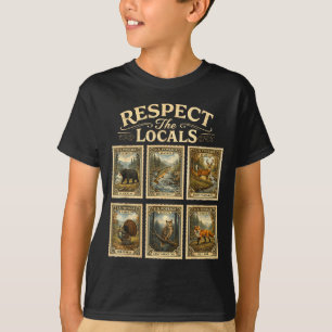 Tierliebhaber Stempel Wildtiere Wildtier Respekt T-Shirt
