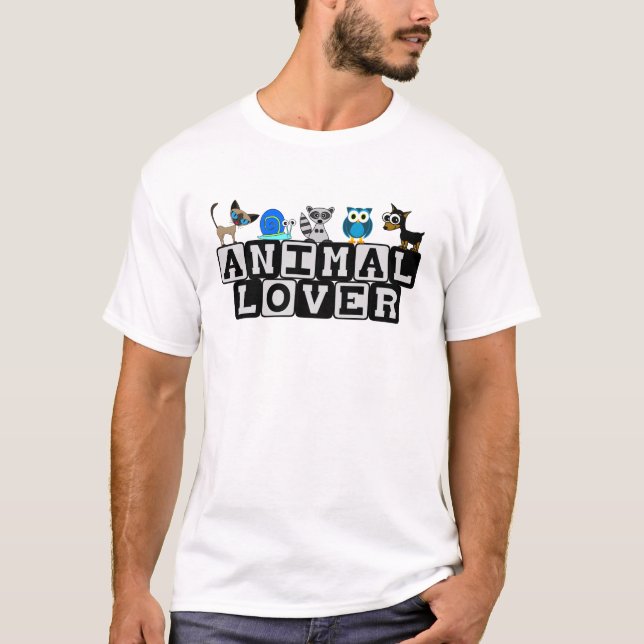 Tierliebhaber-T - Shirt (Vorderseite)