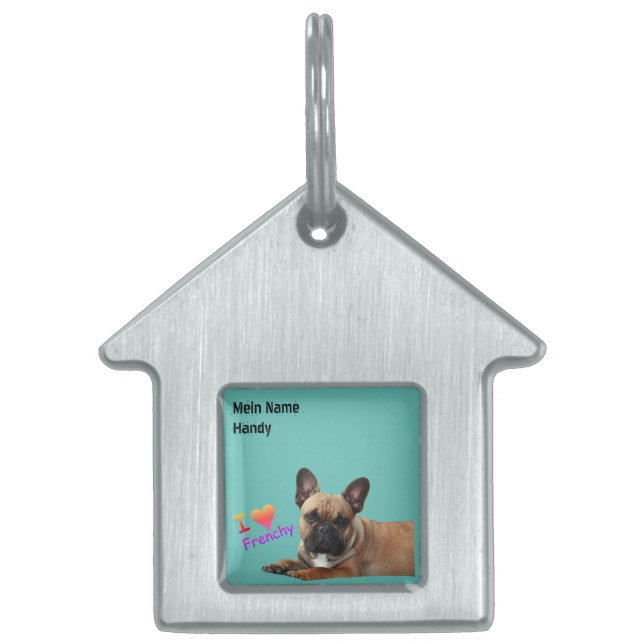 Tiermarke französische Bulldogge  (Vorderseite)