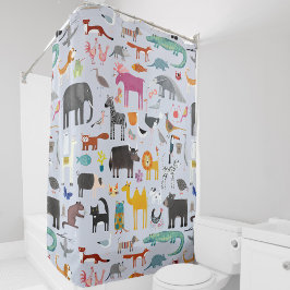 Tiermenagerie Duschvorhang