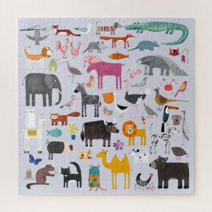 Tiermenagerie Puzzle