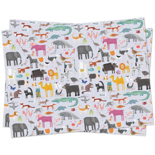 Tiermenagerie Seidenpapier