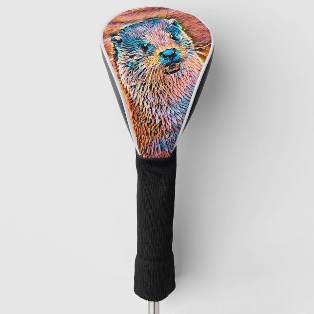 TierMix_Otter_002 Golf Headcover (Vorderseite)