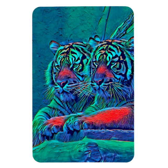 TierMix_Tiger_035 Magnet (Vertikal)
