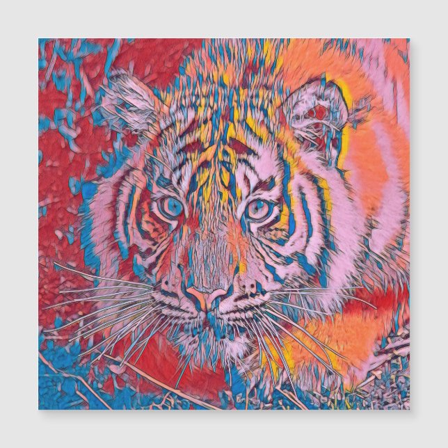 TierMix_Tiger_054 Magnetkarte (Vorderseite)