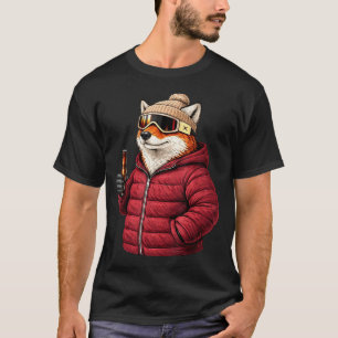 Tiermotive Fuchs Party Après-Ski-Shirt SkifahrenAn T-Shirt