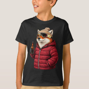 Tiermotive Fuchs-Party Après-Ski-Shirt SkifahrenAn T-Shirt