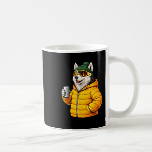 Tiermotive Husky-Party Après-Ski-Shirt Skifahren Kaffeetasse