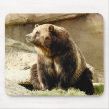 TierMousepad Reihe - Grizzlybär
