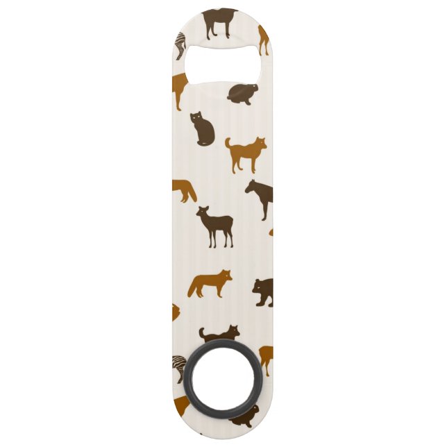 Tiermuster 1 speed flaschenöffner (Vorderseite)