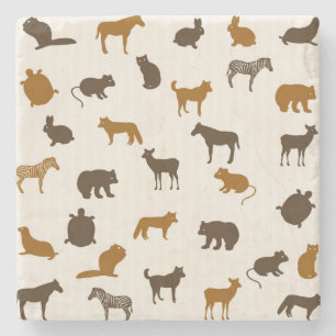 Tiermuster 1 steinuntersetzer