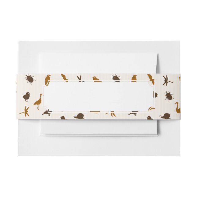 Tiermuster 2 einladungsbanderole (Vorderseite Beispiel)