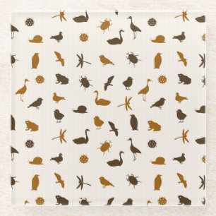 Tiermuster 2 glasuntersetzer