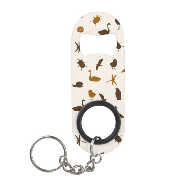 Tiermuster 2 schlüsselanhänger flaschenöffner (Vorderseite)