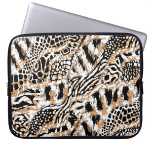 Tiermuster-Design. Modernes Leopardenmuster-Design Laptopschutzhülle