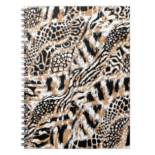 Tiermuster Moderne Leopardenmuster Notizblock