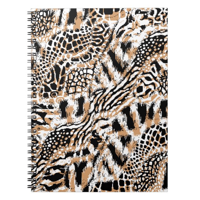 Tiermuster Moderne Leopardenmuster Notizblock (Vorderseite)