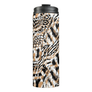 Tiermuster Moderne Leopardenmuster Thermosbecher