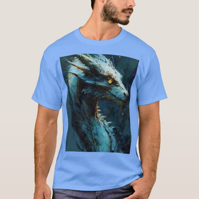 Tiermystischer Opaldrache T-Shirt (Vorderseite)