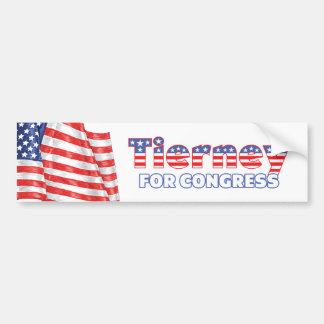 Tierney für Kongress-patriotische amerikanische Autoaufkleber