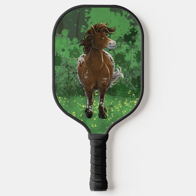 Tierparade Apaloosa Reitpaddel Pickleball Schläger (Vorderseite)
