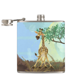 Tierparade Giraffe Flachmann